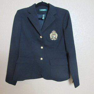 Ralph Lauren Blazer Raised Crown Crest Size 10P